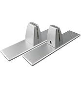 2 Pcs Sneeze Guard Clamp, Bracket Sneeze Guard Shield Base for Countertops, Stick On Heavy Duty A...