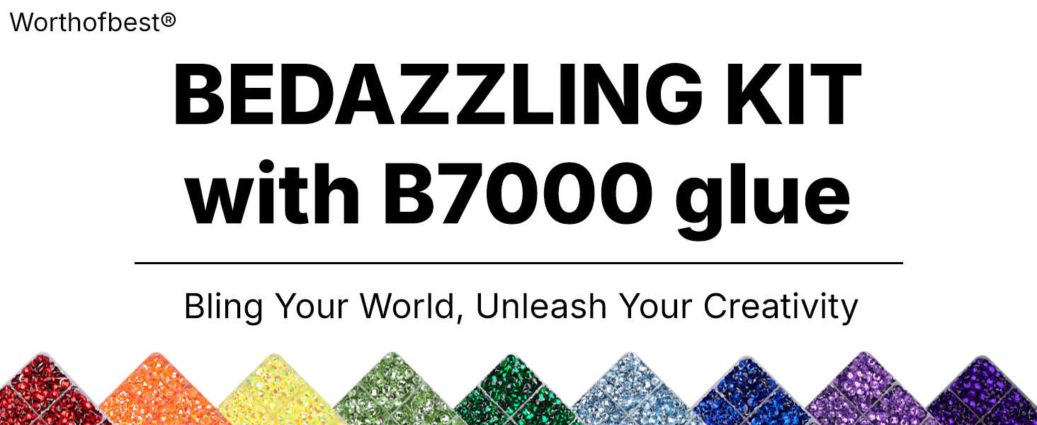 worthofbest title rhinestone kit