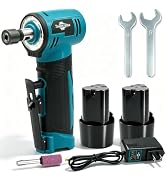 RhovixStar Right Angle Die Grinder - 12V Cordless 3-Speed Power Die Grinders Max 24500RPM, 1/4" A...
