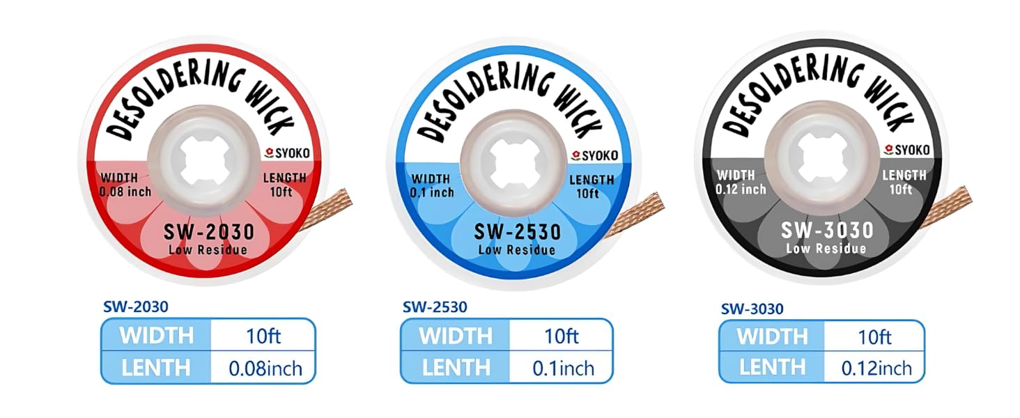 desoldering wick mixed