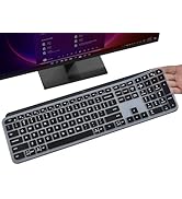 Keyboard Cover Skin for Logitech MX Keys S & MX Keys Advanced Illuminated Wireless Keyboard, Logi...