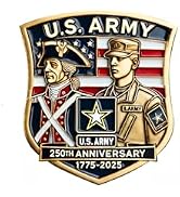 250th Anniversary U.S. NAVY Commemorative Pin, Marine Corps Army Military Emblem Lapel Alloy Pin