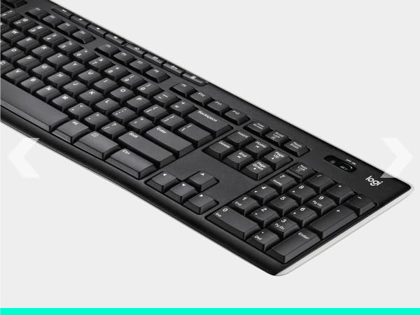 Logitech K270 Wireless Keyboard for Windows, 2.4 GHz Wireless, Full-Size, Number Pad