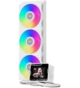 PCCOOLER GT360M ARGB Display BK CPU Water Cooler with 3 PWM Fans with 2000RPM,IPS LCD Screen with...