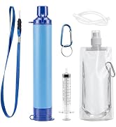 Water Filters Straws, Filtration Portable Gear, Supply for Drinking Hiking Camping Team Family Ou...