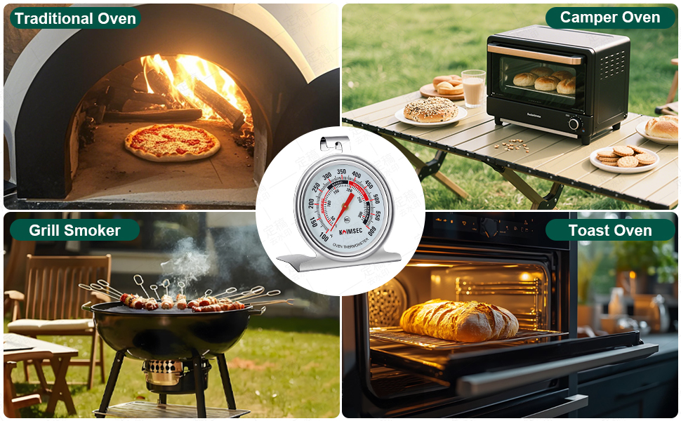 oven thermometers for cooking dishes steak fish turkey french fries cookies bread pizza vegetable