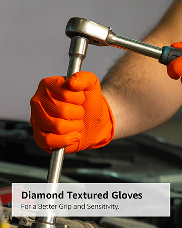 Diamond Texture Gloves for better grip and sensitivity