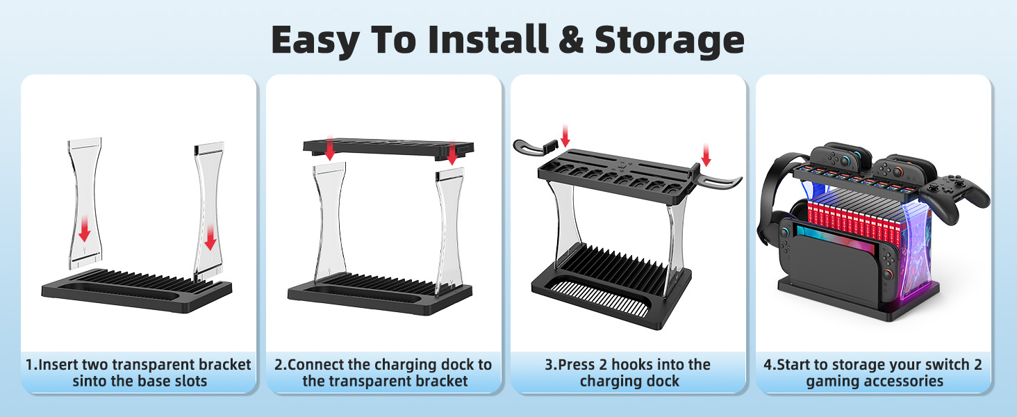 Switch 2 Accessories Organizer