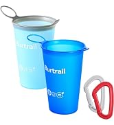 Burtrail Collapsible Cup Foldable Running Water Cup,200 ml/6.8 fl oz-2Packs Color Mixing Protable...