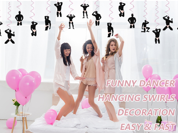 30 Pcs Funny Dancer Hanging Swirls Decoration