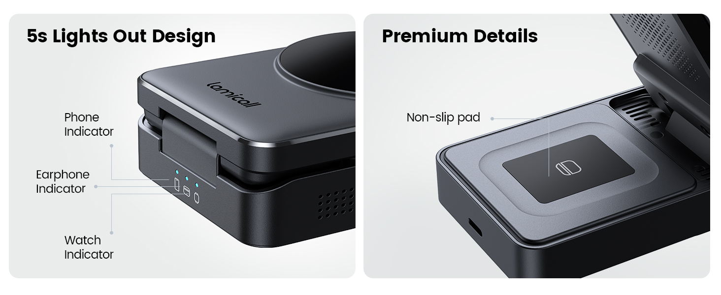 3 in 1 magsafe wireless charging station apple magnetic travel compact foldable watch airpods