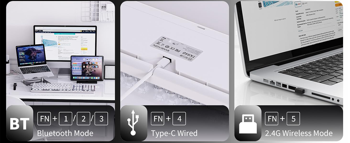 typewriter wireless keyboard
