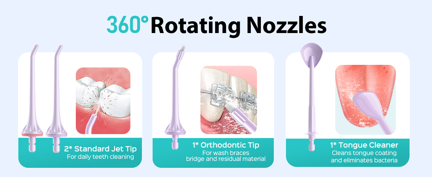 water dental flosser pick teeth cordlss portable Hilo dental con agua, recoge los dientes