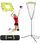 Volleyball Training Equipment, Volleyball Setter Training Net with Adjustable Height (7.5-10.5 FT...