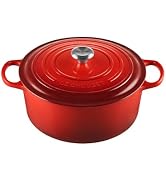 Le Creuset Enameled Cast Iron Round Dutch Oven, 9 qt., Cerise