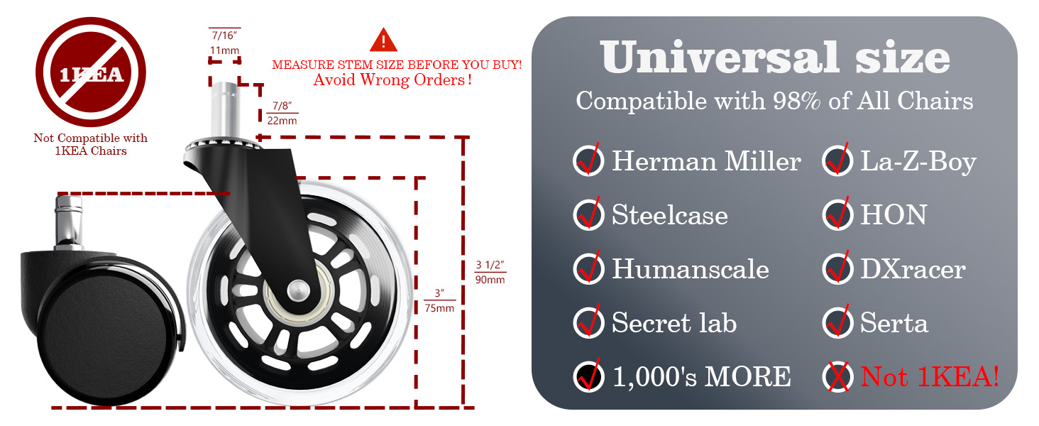 Office Chair Wheels