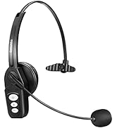 Conambo Bluetooth Headset V5.0, Wireless Headset with Noise Cancelling Microphone, 16Hrs HD Talkt...