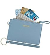 Aiyo Nice Women Slim RFID Card Case Holder Wristlet Zip ID Case Wallet Small Leather Wallet Coin ...