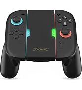 HEATFUN Magnetic Charging Grip with LED Indicator – Play-While-Charging Compact Travel Controller...