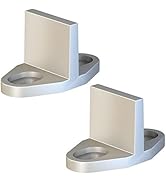 JUBEST Silver Aluminum T-Guide for Sliding Barn Door Hardware Set of 2