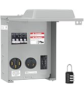 Nilight 20 30 50 Amp RV Power Outlet Box with Breaker 125/250V NEMA 14-50R TT-30R GFCI Temporary ...