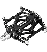 ROCKBROS Mountain Bike Pedals MTB Pedals CNC Non-Slip Lightweight Aluminum Alloy Bicycle Pedals S...