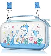 Gurgitat Carrying Case for Nintendo Switch 2 (2025) - Blue Shark Cute Kawaii Design with Handle a...