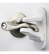 Improved Childproof Door Lever Lock (2 Pack) Prevents Toddlers From Opening Doors. Easy One Hand ...