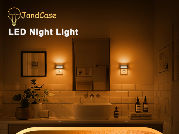 amber night lights plug into wall
