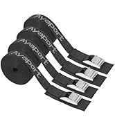 Ayaport Stainless Steel Cam Buckle Tie Down Lashing Straps 2500lbs Break Strength Heavy Duty Car ...