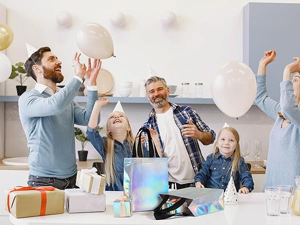 small holographic gift bags
