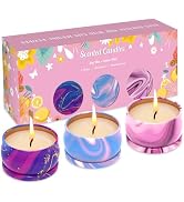 Scented Candles Set of 3, Aromatherapy Candle Set, Home Scented Candles for Winter, Holiday, Chri...