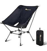 MOON LENCE Camping Chair Plus, Upgraded Comfort & Size, Still Compact and Lightweight, Folding Po...