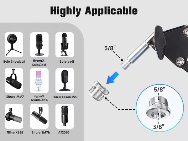 Blue Yeti HyperX solocast Shure MV7 Shure SM7B Fifine K688 Fifine AM8 Rode Razer Mini