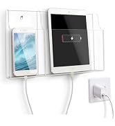 VANCORE Clear Wall Mounted Phone Holder Acrylic Remote Control Holder Media Organizer Caddy with ...