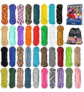 MONOBIN 36 Colors 10ft Paracord 550 Combo kit, Paracord Bracelets Making kit - Multifunction Para...