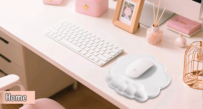 Cloud shape Mousepad with Wrist Support