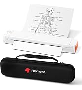 Phomemo Inkless Portable Printer for Travel - Wireless Thermal Printer Compatible with Phone & La...