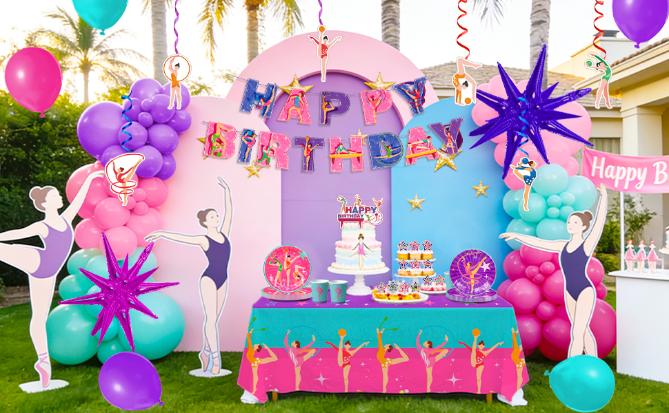 gymnastics party supplies