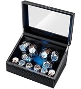 Mcbazel Watch Winder for Automatic Watches, 6 Watch Winder + 6 Storage Case, Watches Winder Box w...