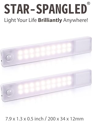 Under Cabinet Lights, Rechargeable Motion Sensor Light Indoor, Stick on LED Magnetic Closet Light