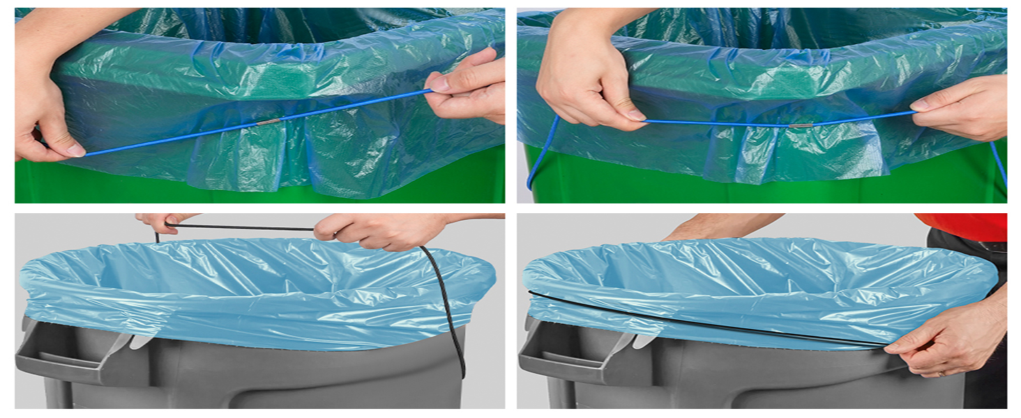 trash bag holder bands
