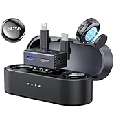 BOYA BOYALINK 3 Wireless Lavalier Microphone for iPhone/Android/Camera/PC/Tablets,AI Noise Cancel...