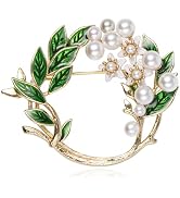 SHE'S FREE STYLE JUST FOR YOU Handmade Gardenia Brooches and Pins For Women, Enamel Flower Brooch...