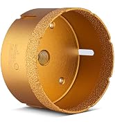 KSEIBI 615302 Diamond Hole Saw, 4 Inch (102mm) Diamond Core Drill Bit for Porcelain, Ceramic, Gra...