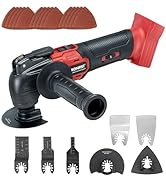 IRONFIST Cordless Oscillating Tools Compatible with MILWAUKEE M18, 6 Speed 8000-20500RPM, Brushle...