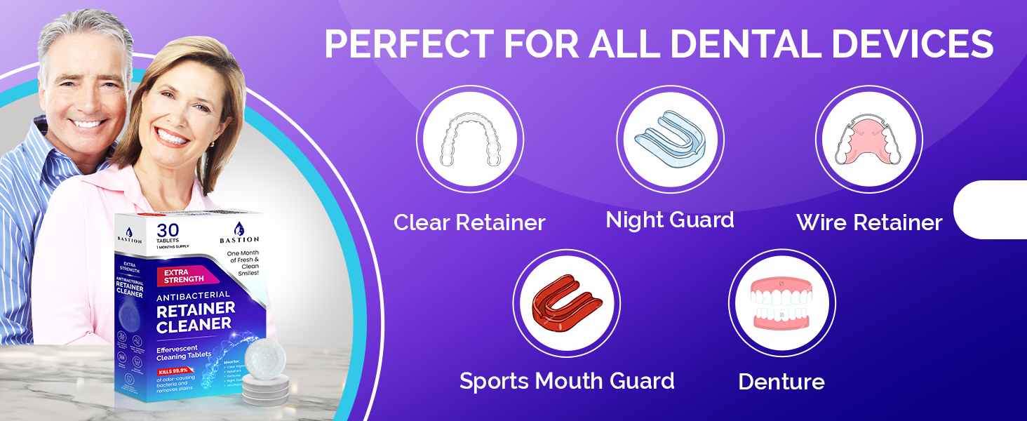 Bastion Retainer cleaner tablets