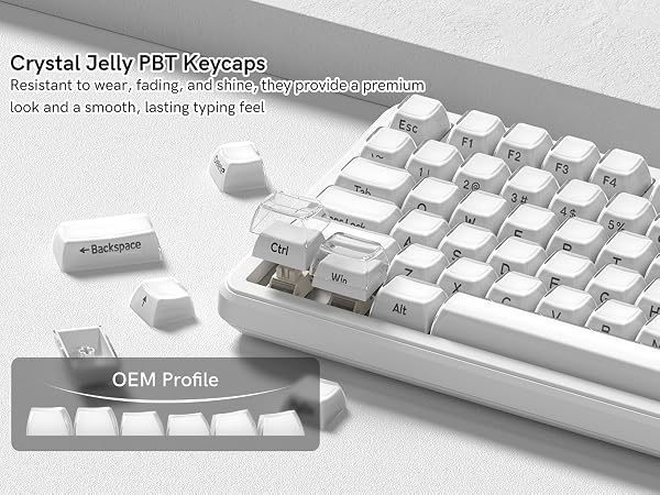 Mechanical Keyboards Crystal Jelly PBT Keycap
