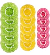 MAQIHAN 60Pcs Bowl Covers Reusable - Plastic Bowl Covers Elastic Reusable Fresh Keeping Bags Food...