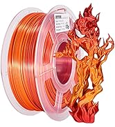 Silk PLA Filament, 3D Printer Filament Silk Gold Shiny Red PLA Filament 1.75mm +/- 0.02mm, 3D Pri...